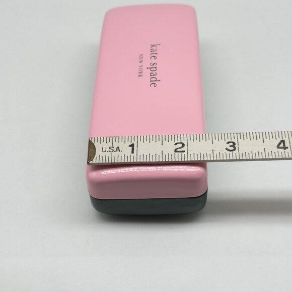 Kate Spade Pink Green Clamshell Eyeglasses Sunglasses Hard Case Cloth Medium - Picture 4 of 5